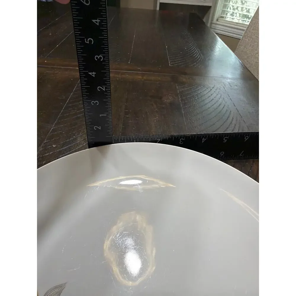 Vintage Franciscan Fan Tan Whitestone Ware Salad Plates Set of 8 Japan 8